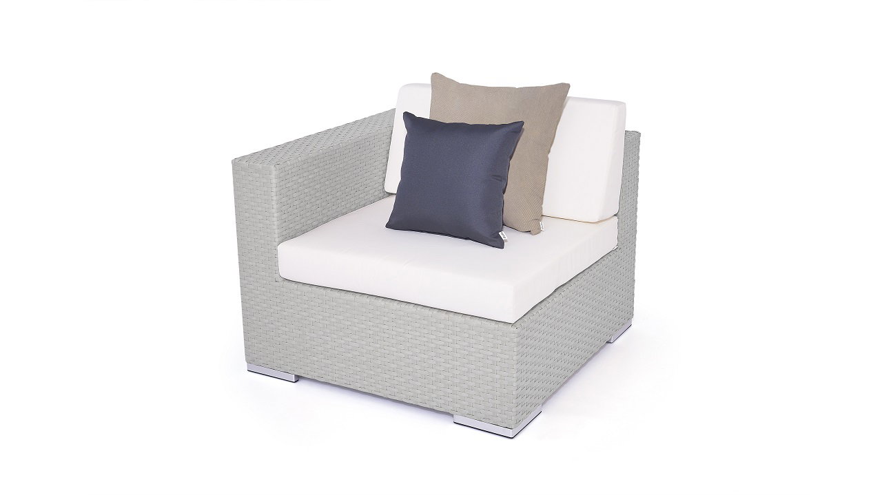 Cube Koncová pohovka 90 cm (šedá)