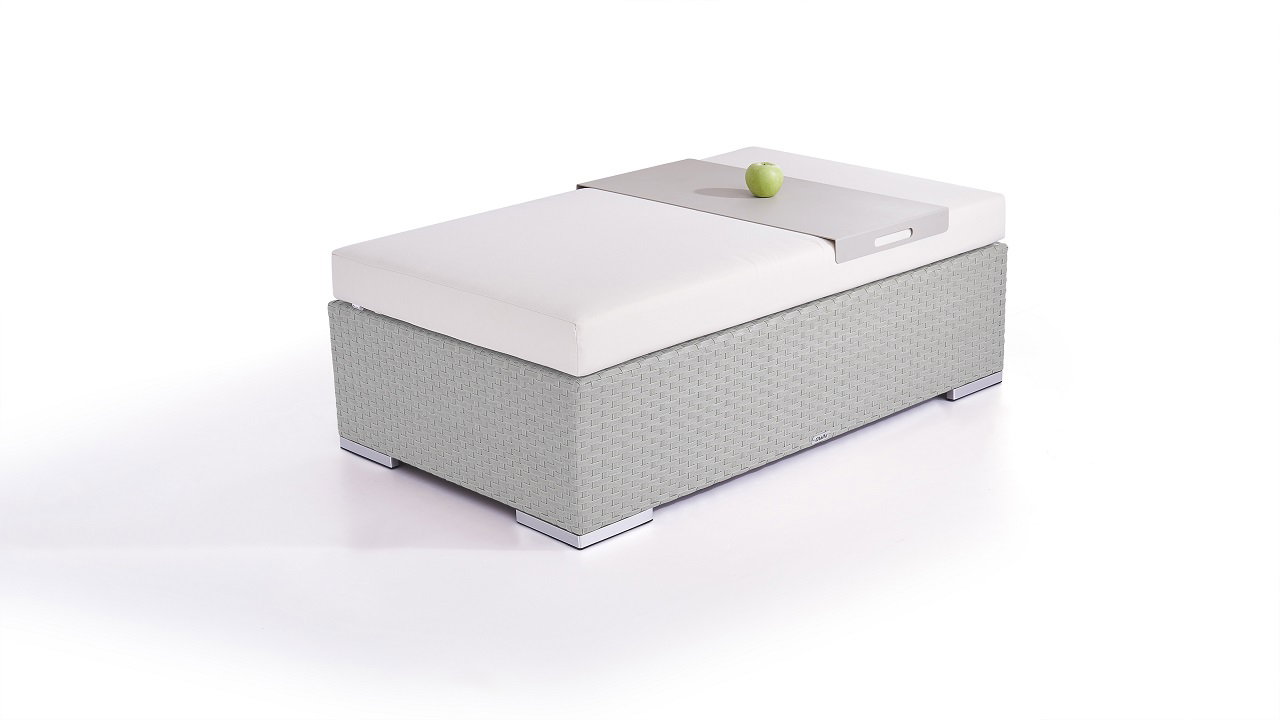 Cube Taburet 125 cm (šedý)